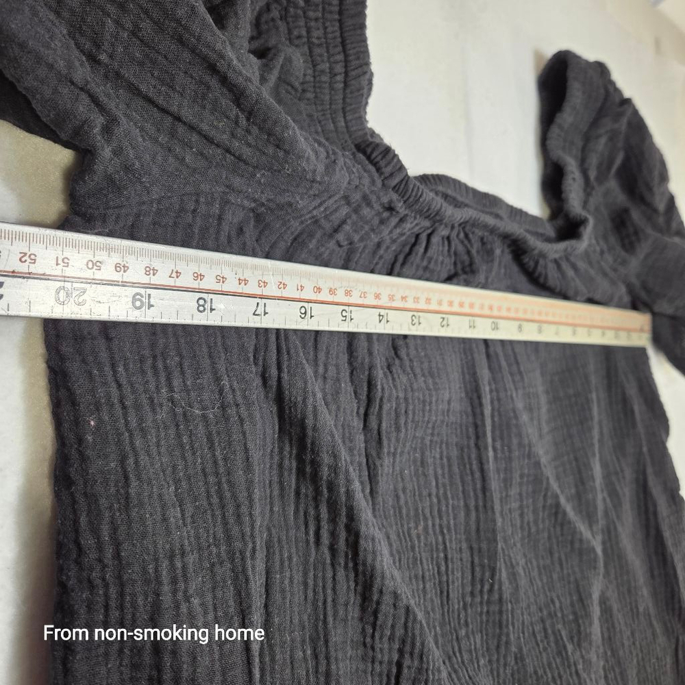 Women's Maurices Black Square Neck Blouse XL - Picture 6 of 7